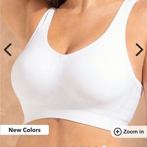 Truekind Daily Comfort Wirefree Shaper Bra White Sz M 10022 NWT